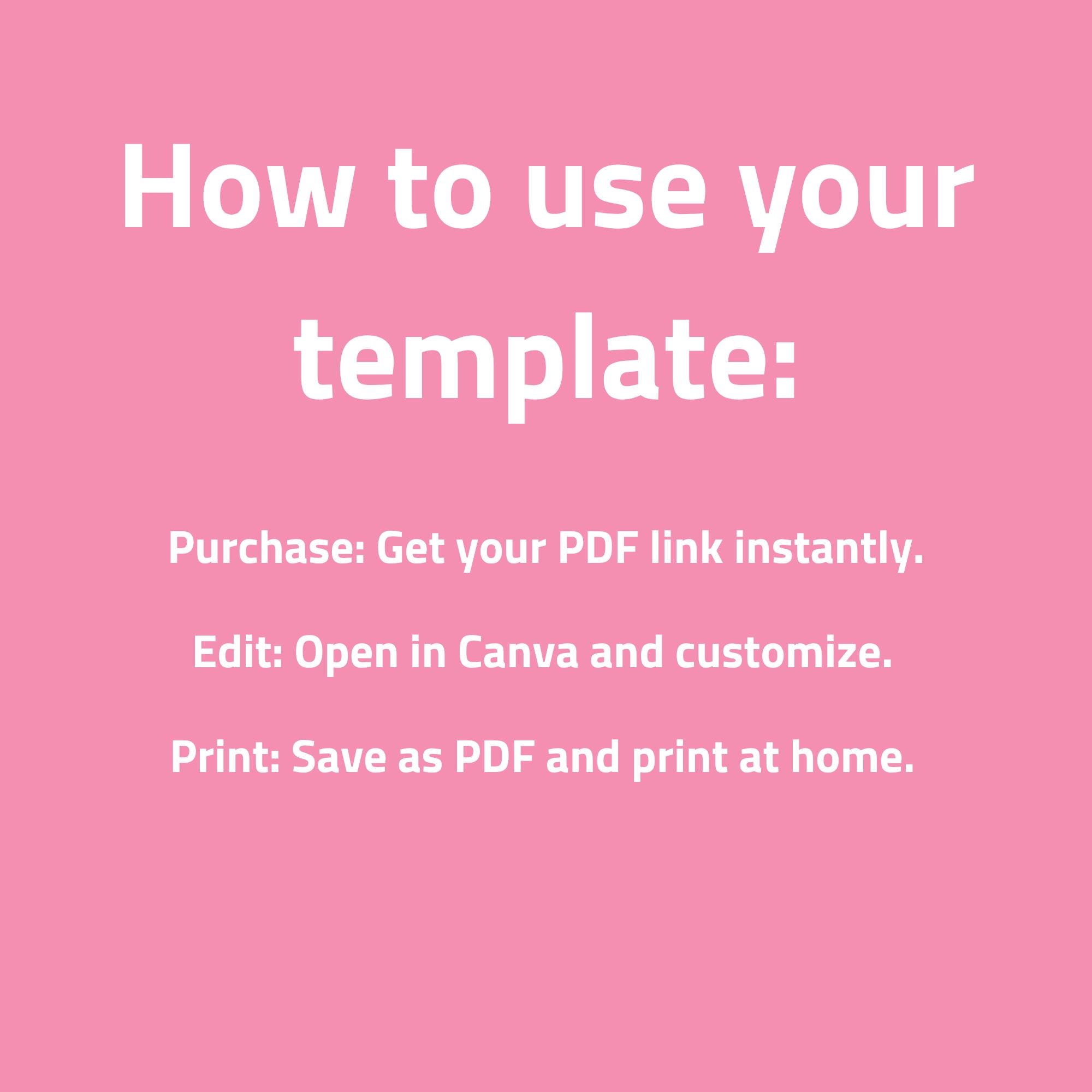 Editable Canva Mother's Day Card Template | Floral Heart Printable ...