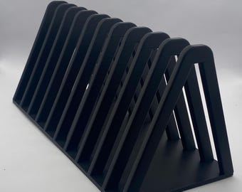 3D Vinyl Record Organizer – Vinyl Record Stand – Modern LP Separator – Collection Storage – Vinyl Record Holder