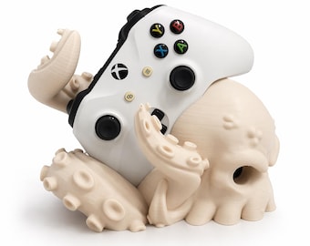 Octopus Gaming Controller Stand – Gamer Desk Organizer – Gaming Setup Decor – Gift for Gamers – Controller Stand
