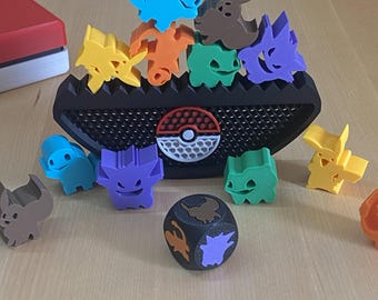 Fantastic Creatures Figure Set with Stand and Dice – Board Game – Collectible 3D Figures – Family Game – Geek Decoration