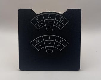 Ruota musicale delle quinte – Strumento per pianoforte, chitarra e composizione – Strumento di teoria musicale – Scale e accordi – Regalo per musicisti