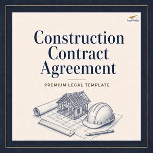 Construction Contract Template: Editable Residential Building Agreement in Word and PDF