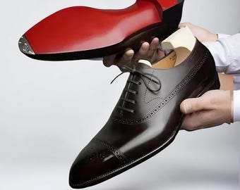 Handcrafted Leather Oxford Dress Shoes: Square Toe, Lace-Up, Black Formal Footwear