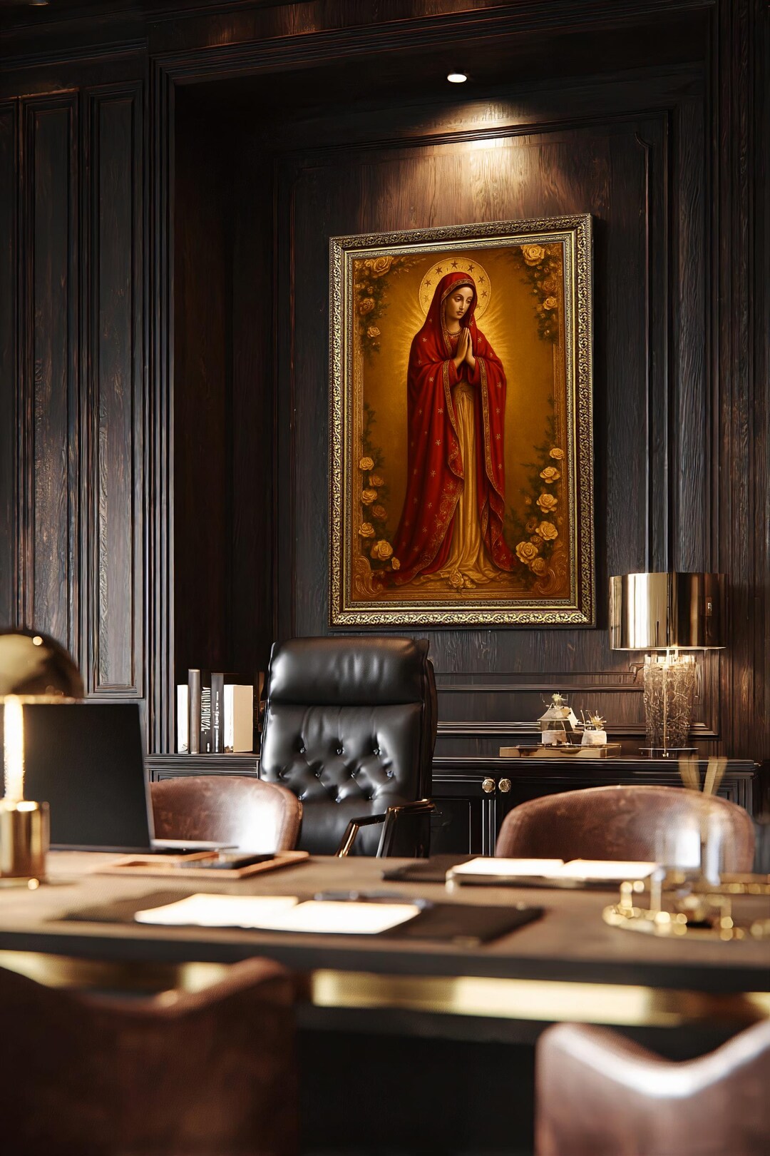 Virgin Mary Prayer Canvas Wall Art Print, Sacred Madonna Religious ...