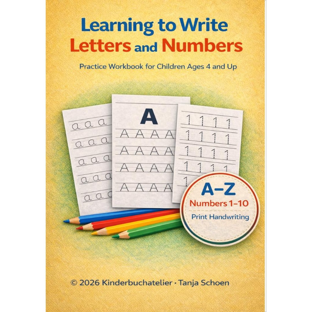 Letter and Number Tracing Worksheets for Kids Ages 3–5 | Preschool ...