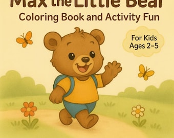 31 kleurplaten voor kinderen van 2-5 jaar | Kleurboek beren voor kinderen | Afdrukbare pdf-kleurplaten