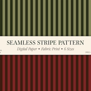 Christmas Stripe Pattern Bundle | Fabric & Wallpaper (Digital Download)
