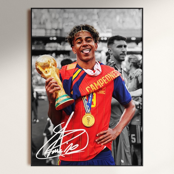 Lamine Yamal Poster, Signed Lamine Yamal Poster, 2026 World Cup