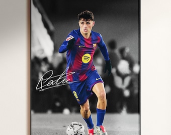 Affiche de Pedro, affiche de football signée, téléchargement numérique
