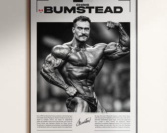 Chris Bumstead Poster, Cbum Poster, Bodybuilding Poster, Mr Olympia Poster, Gym Decor, Fitness Poster, Man Cave Art, Gift for him