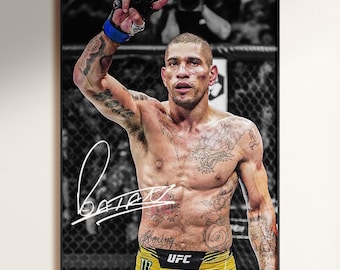 Alex Pereira "Poatan" Poster, Signed MMA Poster, Digital Download