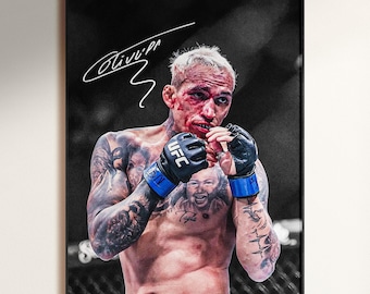 Charles Oliveira Poster Signed MMA Poster, Digital Download