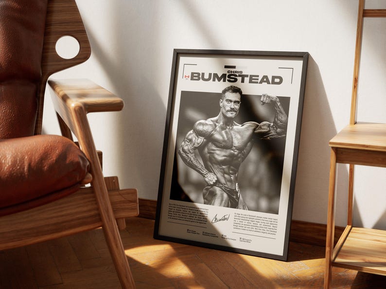 Chris Bumstead Poster, Cbum Poster, Bodybuilding Poster, Mr Olympia ...