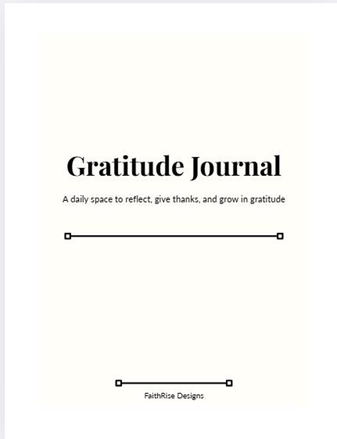 Gratitude Journal Printable, Daily Gratitude Pages PDF, Undated ...