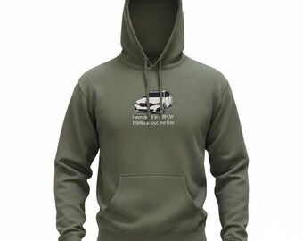 Embroidered Car Humor shirt - Mechanic's Hoodie - Cozy Graphic Hoodie - Automotive Lover Sweatshirt