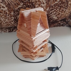 Handmade Wooden Table Lamp | Rustic Eco Lamp | Romantic Heart Design | Cozy Ambient Light | Unique Home Decor Gift