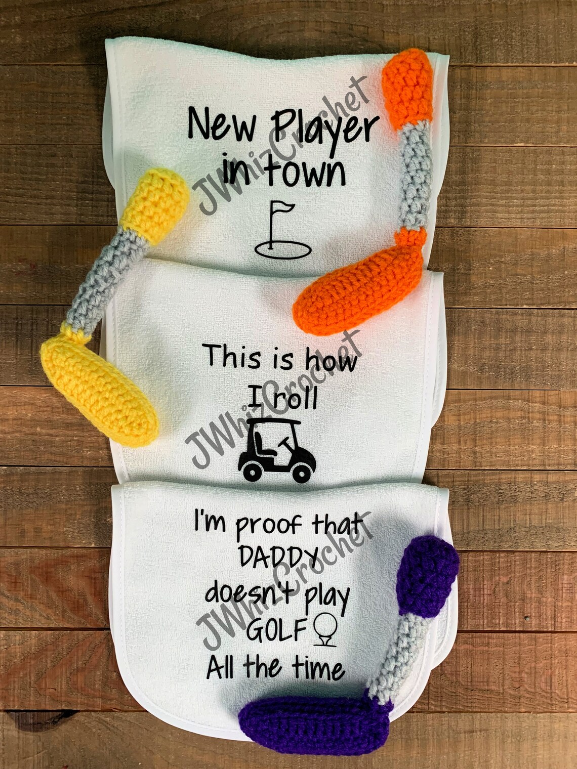 Crochet Golf Club Rattle Mini Golf Rattle Putt Putt Club Etsy