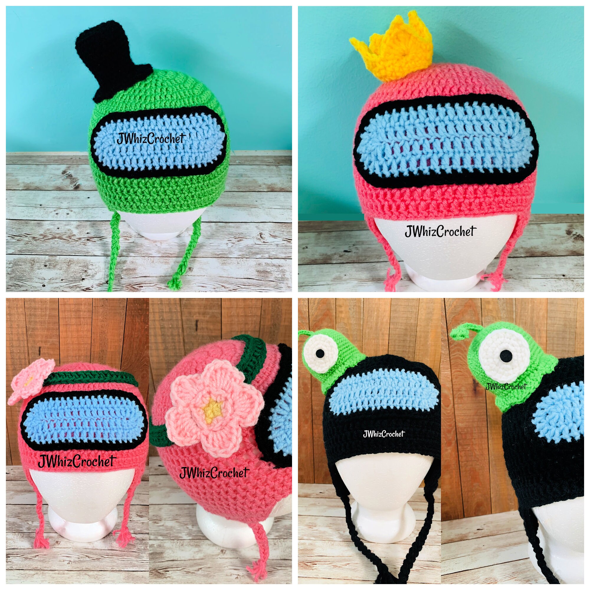 Among Us Beanie Crochet Among Us Hat Choose Color and Etsy