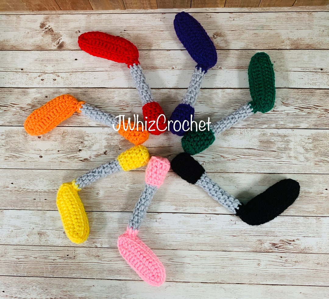 Crochet Golf Club Rattle, Mini Golf Rattle, Putt Putt Club Rattle