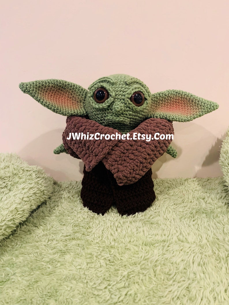 Crochet Baby Yoda Doll Baby Yoda Plush The Child Plush image 0