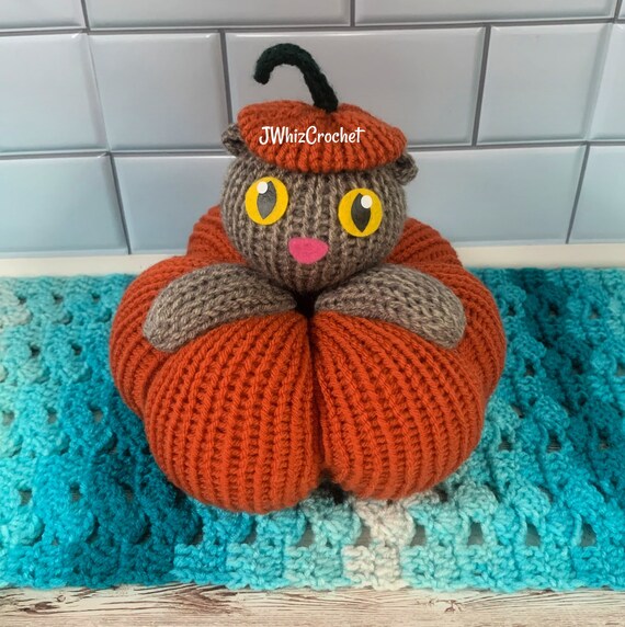 Knitting Machine Pumpkin Kitty Pattern Knit Pumpkin Pattern Etsy