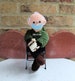 Crochet Bernie Sanders Doll With Chair, Bernie Sanders Meme, Bernie Mittens Doll, Crochet Bernie Mittens, Bernie Mittens Mood Doll 