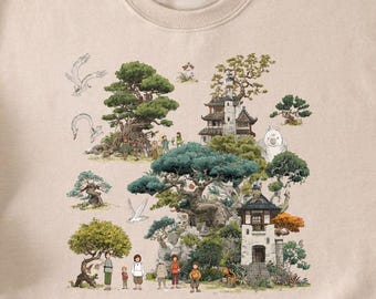 Ghibli Shirt, Totoro and Spirited Away Tee and Sweatshirt, Cozy Hayao Miyazaki Wear