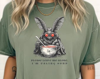 Sarcastic Moth Man Nature Shirt, Winter Comfy Tee, Funny Xmas Gift Idea