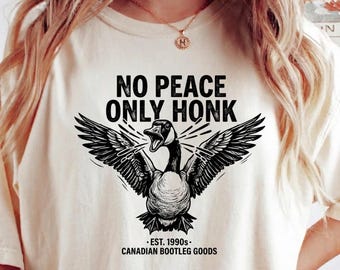Funny Bird Gift Chaotic Goose Shirt For Him Retro Honk Tee Meme Top