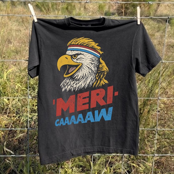 Vintage July 4th Tee Mullet Eagle Shirt Men Funny Merica Gift COMFORT COLORS Top