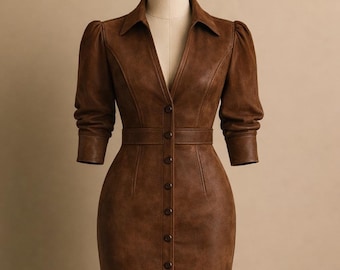 suede leather dress Vintage suede mini dress