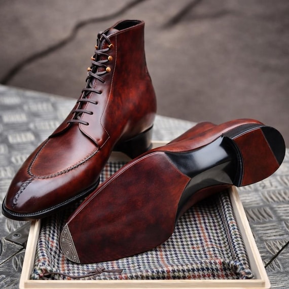 Handmade Leather Ankle Boots | Goodyear Welted, Hand-Dyed