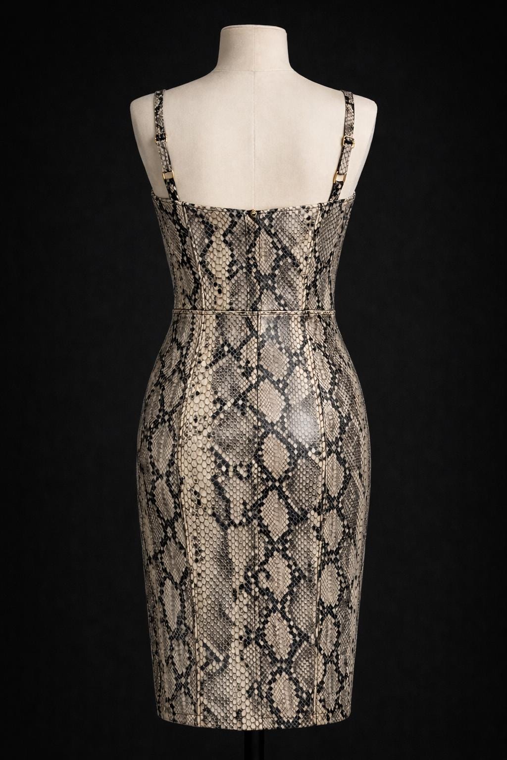 Handmade Snakeskin Leather Dress