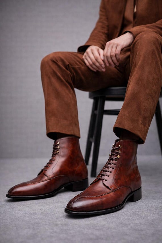 Handmade Leather Ankle Boots | Goodyear Welted, Hand-Dyed