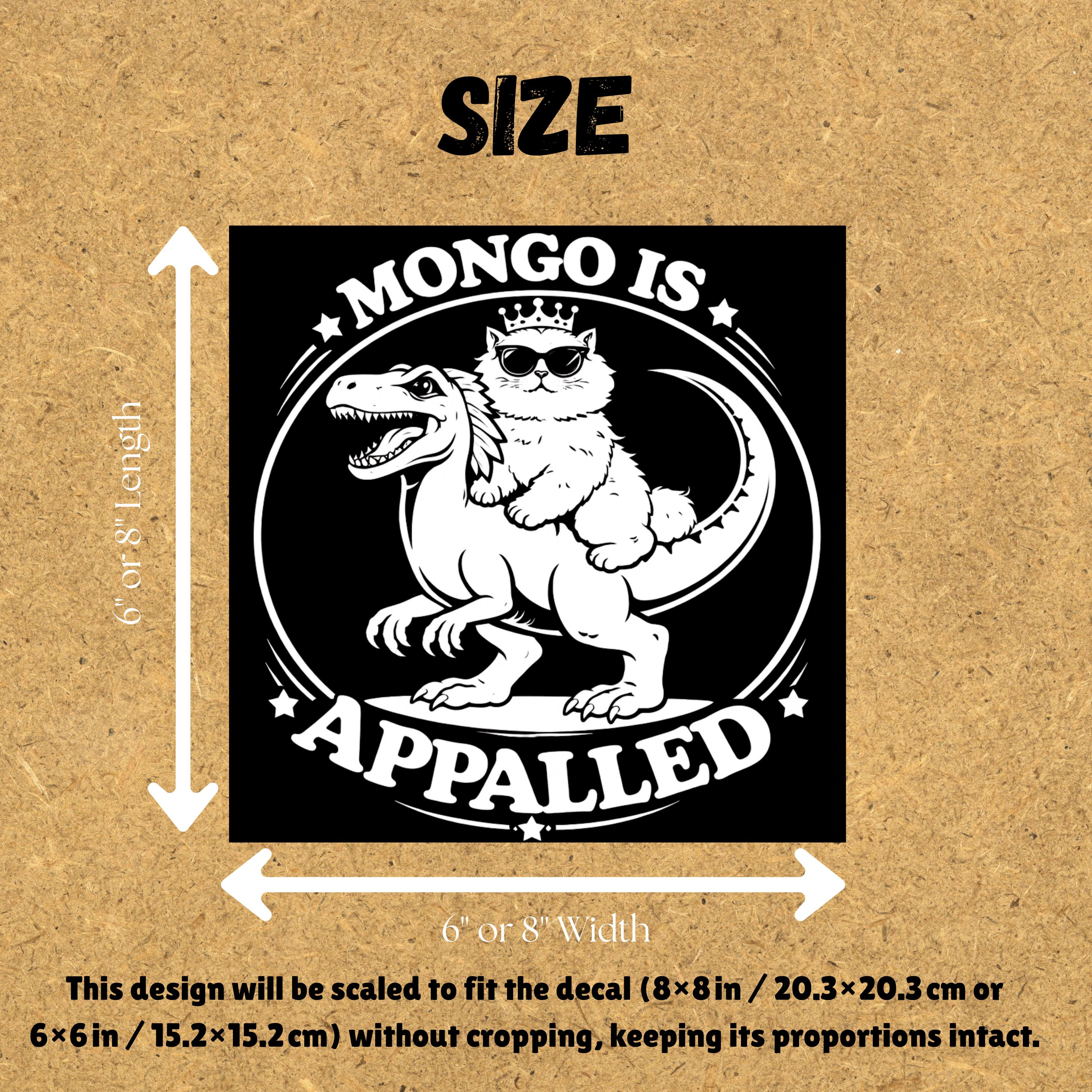 Giant Princess Riding Mongo Mongo is Appalled Princess Donut Vinyl, Dungeon Crawler Carl Sticker ...