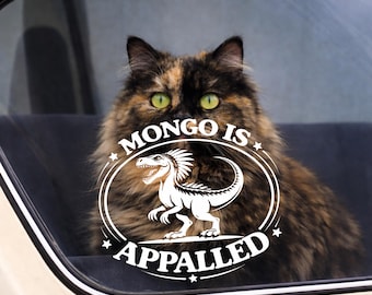 Mongo Is Appalled Vinyl, Dungeon Crawler Carl Sticker, Funny Cat Quote Vinyl Decal, LitRPG Nerd Sticker