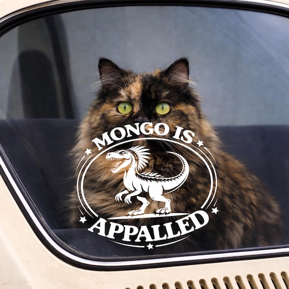 Mongo Is Appalled Vinyl, Dungeon Crawler Carl Sticker, Funny Cat Quote Vinyl Decal, LitRPG Nerd Sticker