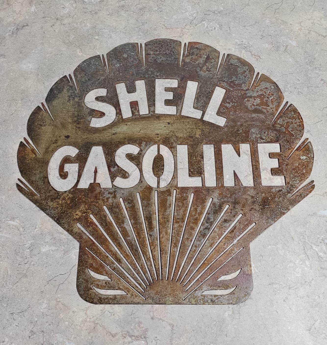 Shell Gas Staton Metal Sgn 16x12 - Etsy
