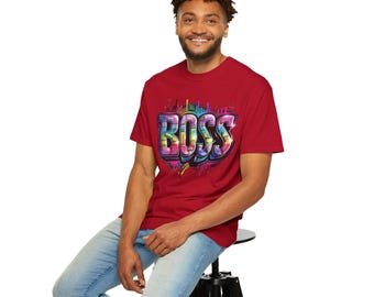 Graffiti 'BOSS' Tee | Street Art Urban Skyline T-Shirt