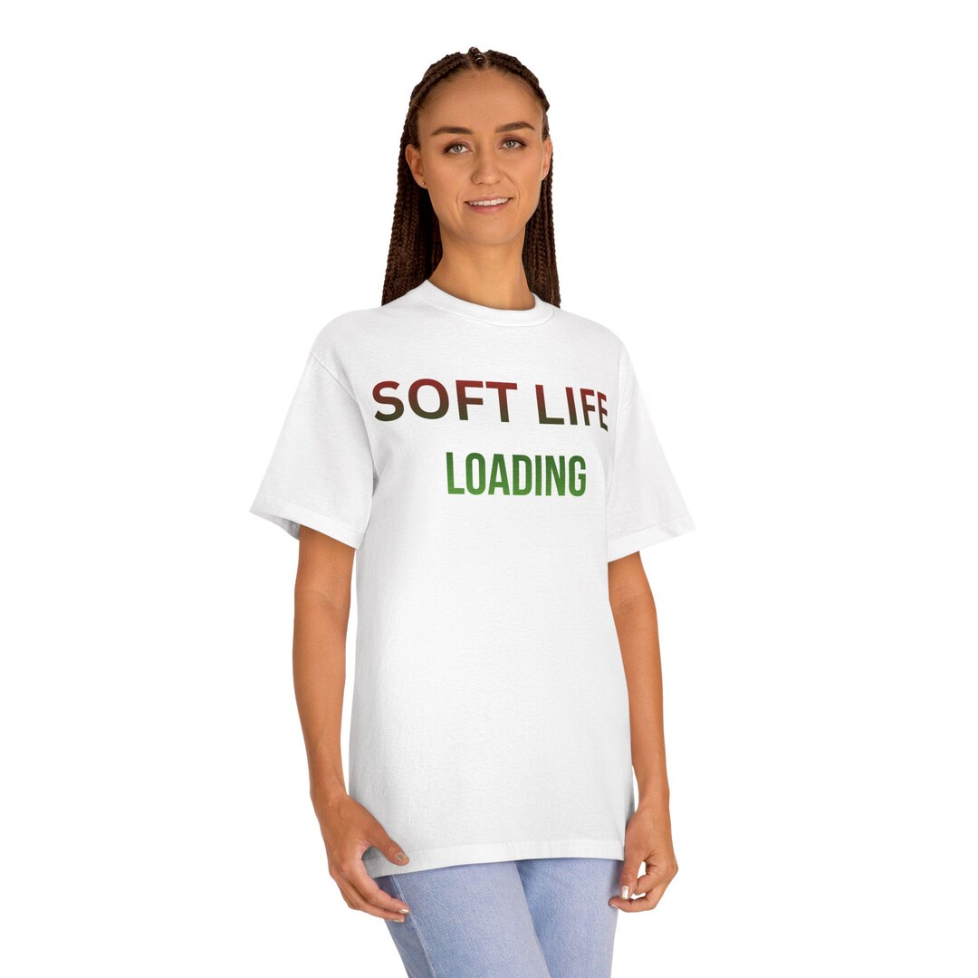 First Life Loading Soft Life Loading That Girl Energy Tee | Text Graphic Shirt - Etsy
