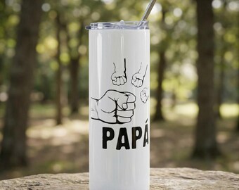 Papa Fist Bump Tumbler | Stainless Steel 20oz