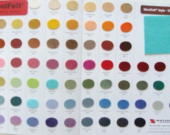 Wool Felt Blend 9x12LOVE BUG BLUE Single Sheet 35/% Merino Wool Blend from Woolhearts