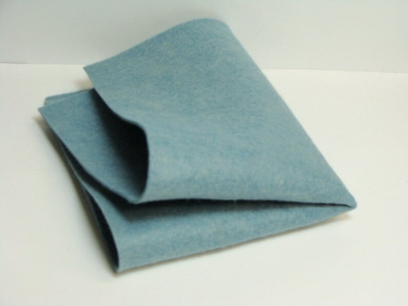 Wool Felt Blend 9x12LOVE BUG BLUE Single Sheet 35/% Merino Wool Blend from Woolhearts