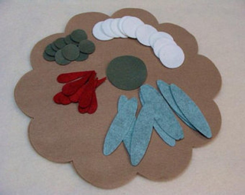 Candle Mat Kit DIY with PreCut Wool Felt Blend Applique Etsy