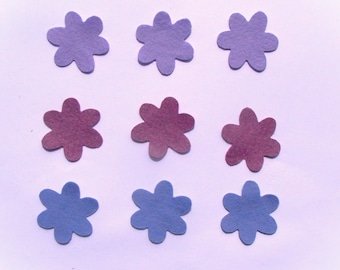 9 Pcs. Die Cut Felt Flowers: 2" Wool Blend Applique for Crafts & Embroidery