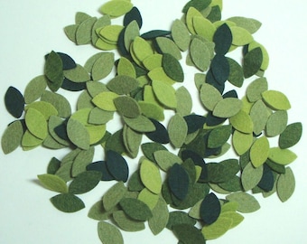 Tiny 1" Die Cut Precut Wool Blend Felt Leaves: Choose Your Colors