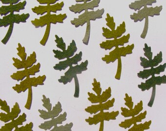 12 Pcs Fern 3.5"x2" Wool Blend Felt Die Cut Precuts//Applique Crafts