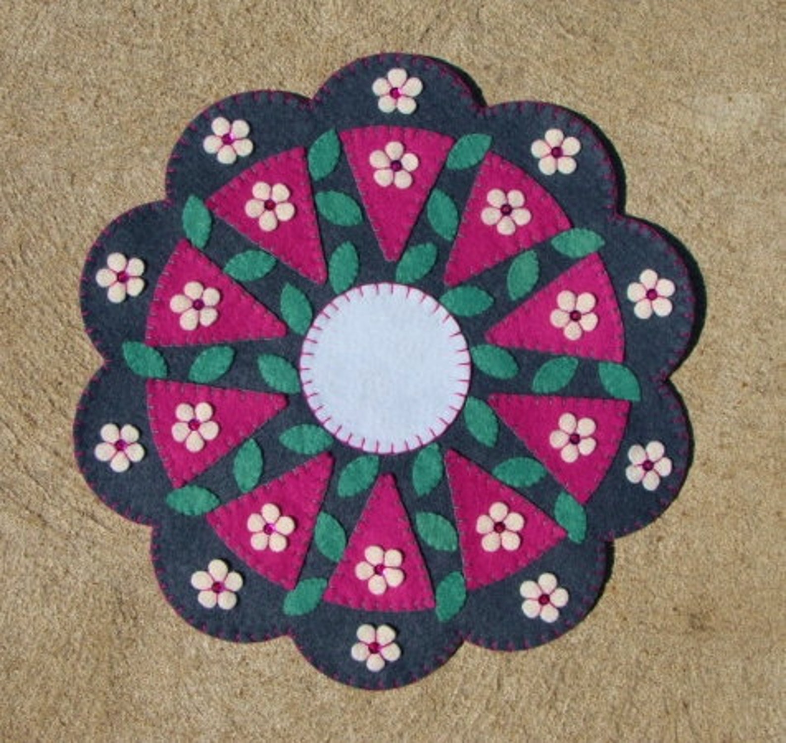 U Make It Wool Blend Felt Applique DIY Candle Matkit Die Cut Etsy