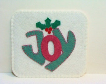 Wool Blend Felt Felt Die Cut Pieces -MUG RUGS/Mini Mats-6"x6" Die Cut, Precut Felt Kit Felt Embroidery Applique Kit