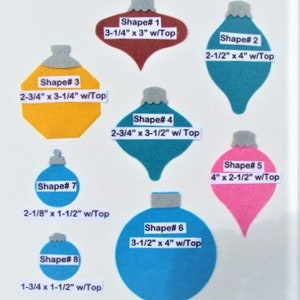 Die Cut Felt Christmas Ornaments Wool Blend Felt U Choose Shape/Color- Applique, Felt Stuffies, Embroidery, Crafts-board12